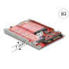 Delock 2.5″ Konverter SATA 22 Pin - M.2 / mSATA mit Rahmen 7 mm