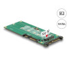 Delock Konverter U.2 SFF-8639 NVMe / SATA 22 Pin - 1 x M.2 Key M