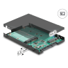 Delock 2.5″ Konverter SATA 22 Pin - 1 x M.2 Key B + 1 x mSATA - 9,5 mm