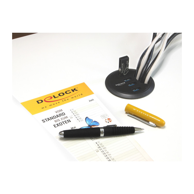 Delock Tisch-Hub 4 Port USB 5 Gbps