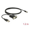 Navilock Anschlusskabel M8 Buchse wasserdicht - DB9 Buchse RS-232 1,2 m