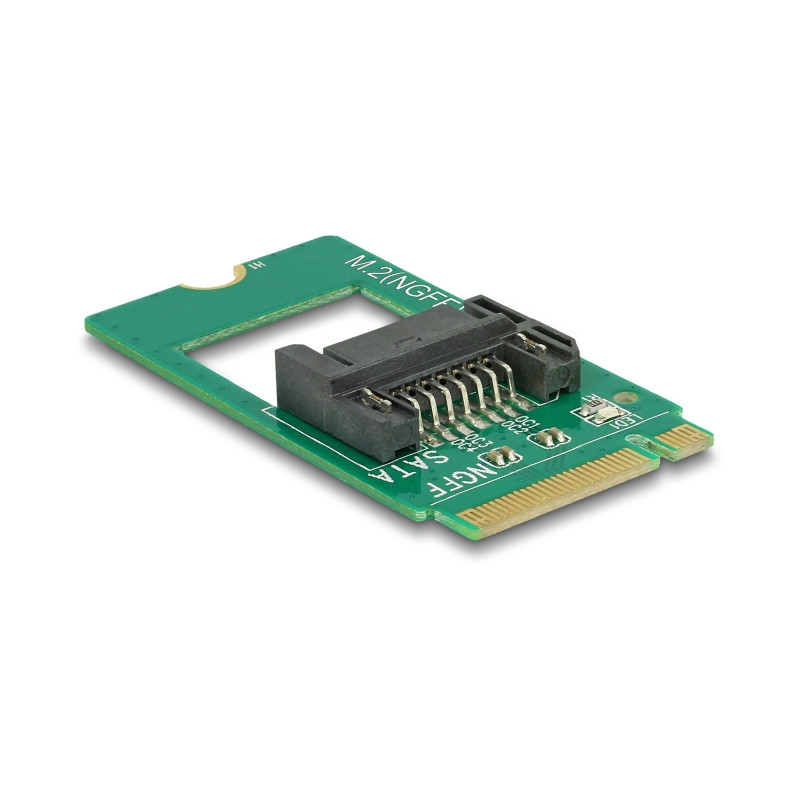 Delock Adapter M.2 Key B Stecker - SATA 7 Pin - Formfaktor 2242
