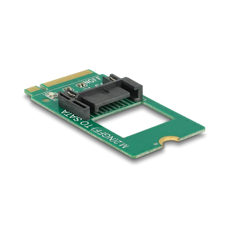 Delock Adapter M.2 Key B Stecker - SATA 7 Pin - Formfaktor 2242