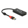 Delock Externer USB 5 Gbps Hub USB Typ-A - 3 x USB Typ-A + 2 Slot SD Card Reader