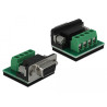 Delock Konverter 1 x Seriell RS-232 DB9 zu 1 x Seriell RS-485 mit ESD Schutz 15 kV Überspannungsschutz 600 W und erweiterter Tem