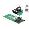 Delock Konverter U.2 SFF-8639 / SFF-8643 NVMe - 1 x M.2 Key M