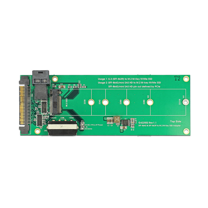 Delock Konverter U.2 SFF-8639 / SFF-8643 NVMe - 1 x M.2 Key M