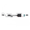 Delock Adapter USB 2.0 Typ-A Stecker - 1 x Seriell RS-232 DB9 Stecker mit Schrauben und Muttern ESD Überspannungsschutz
