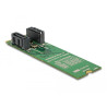 Delock Konverter M.2 Key B+M Stecker - 2 x SATA 7 Pin Stecker mit RAID