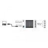 Delock USB Typ-B Netzwerk Adapter Gigabit LAN 4 x RJ45