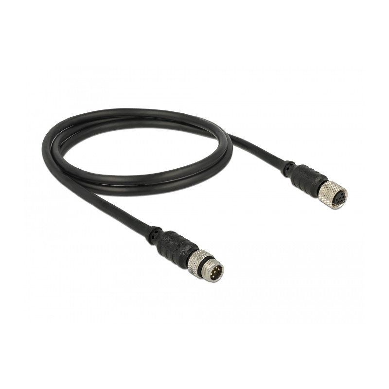 Navilock Verlängerungskabel M8 Stecker - M8 Buchse wasserdicht 1 m für M8 GNSS Empfänger