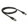 Navilock Verlängerungskabel M8 Stecker - M8 Buchse wasserdicht 1 m für M8 GNSS Empfänger