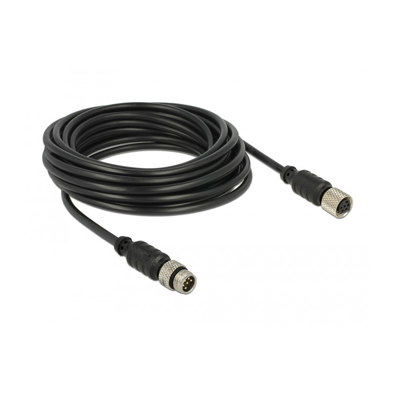 Navilock Verlängerungskabel M8 Stecker - M8 Buchse wasserdicht 5 m für M8 GNSS Empfänger