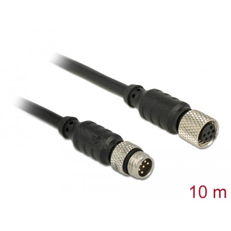 Navilock Verlängerungskabel M8 Stecker - M8 Buchse wasserdicht 10 m für M8 GNSS Empfänger