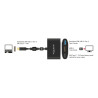 Delock Adapter USB Type-C™ Stecker - HDMI Buchse (DP Alt Mode) 4K 30 Hz + USB Typ-A + USB Type-C™ PD