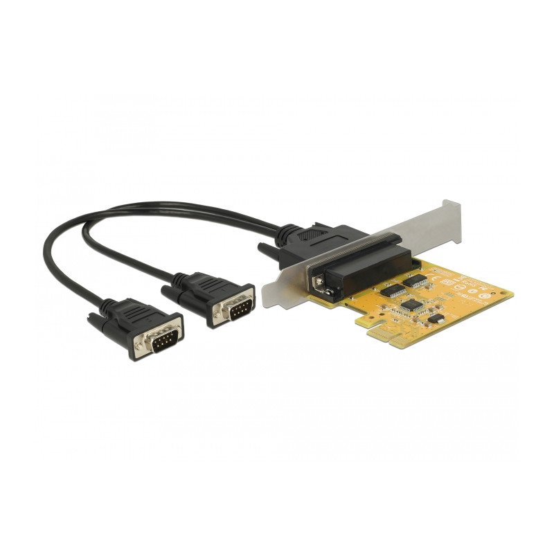 Delock PCI Express x1 Karte zu 2 x Seriell RS-232 High Speed 921K ESD Überspannungsschutz
