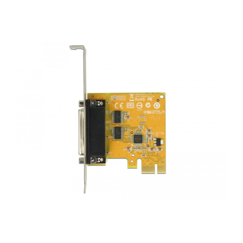 Delock PCI Express x1 Karte zu 2 x Seriell RS-232 High Speed 921K ESD Überspannungsschutz