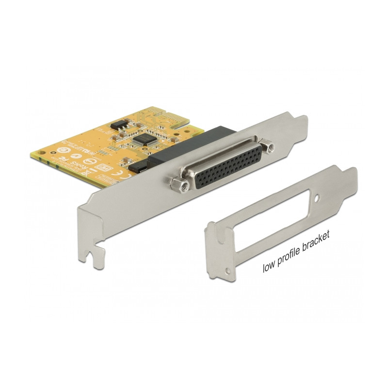 Delock PCI Express x1 Karte zu 2 x Seriell RS-232 High Speed 921K ESD Überspannungsschutz