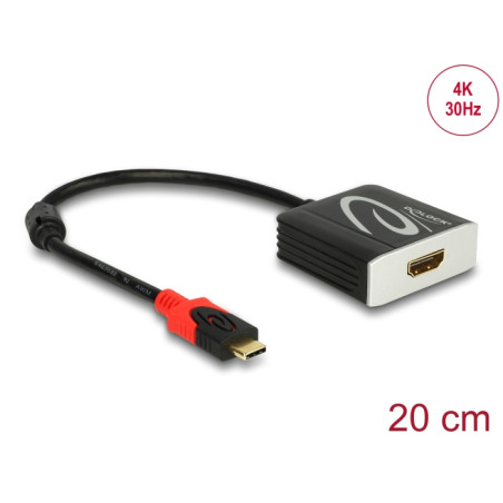 Delock Adapter USB Type-C™ Stecker - HDMI Buchse (DP Alt Mode) 4K 30 Hz