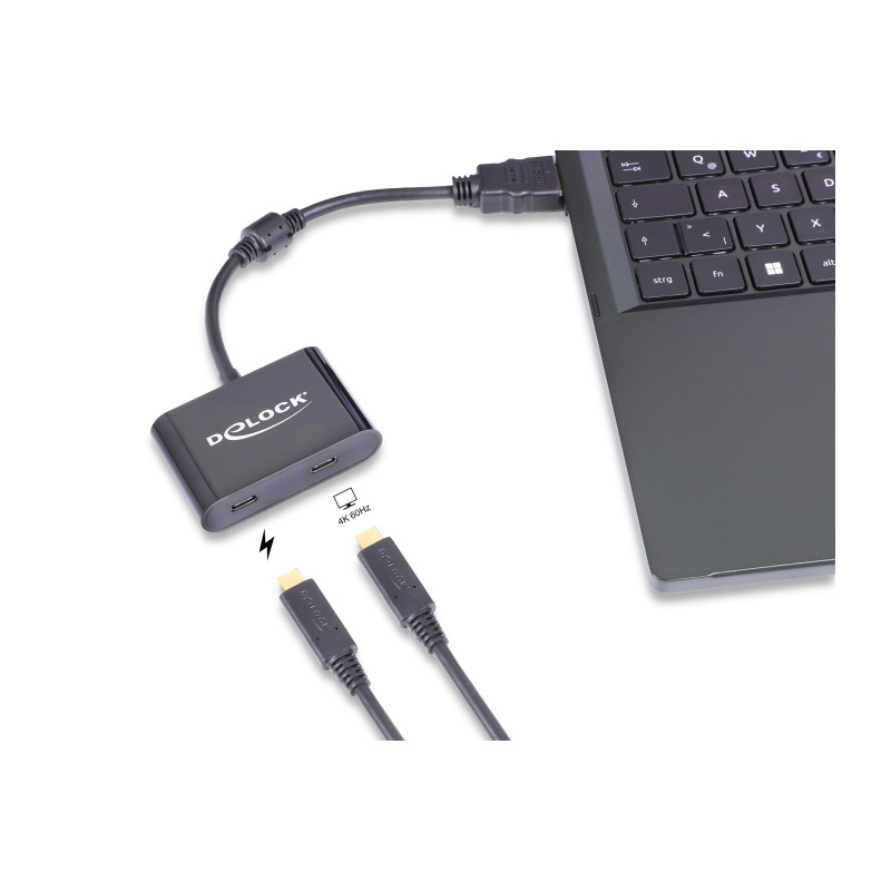 Delock Adapter HDMI Stecker zu USB Type-C™ Buchse (DP Alt Mode) 4K 60 Hz