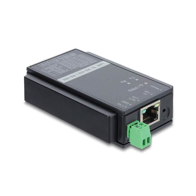Delock Konverter Ethernet LAN TCP/IP RJ45 zu RS-485/RS-422 Terminalblock mit Überspannungsschutz