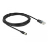 Navilock Anschlusskabel M8 Buchse wasserdicht Seriell zu RJ45 Stecker 2,8 m