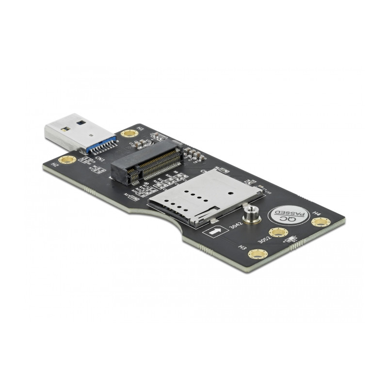 Delock USB 3.0 Konverter Typ-A Stecker zu M.2 Key B mit SIM Slot