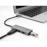 Delock 4 Port USB 5 Gbps Hub mit USB Typ-A Anschluss – USB Typ-A Buchsen seitlich