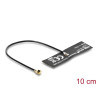 Delock WiFi 6 Antenne I-PEX Inc., MHF® I Stecker 4,5 - 5,0 dBi omnidirektional mit Anschlusskabel 1.13 10 cm FPC intern Klebemon