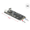 Delock Konverter M.2 Key B+M Stecker zu USB Type-C™ Buchse