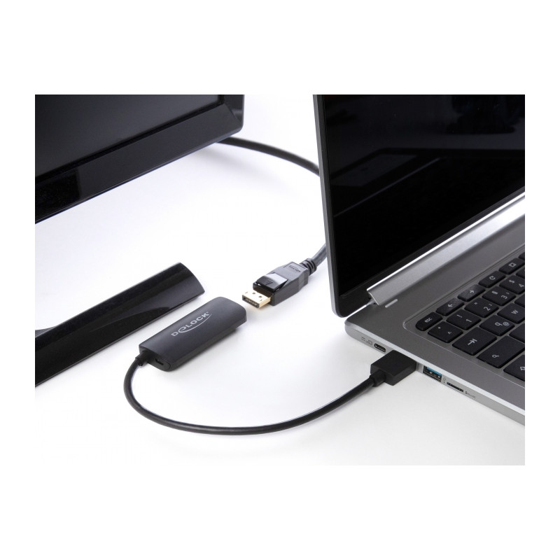 Delock Adapter HDMI-A Stecker zu DisplayPort Buchse 4K 60 Hz