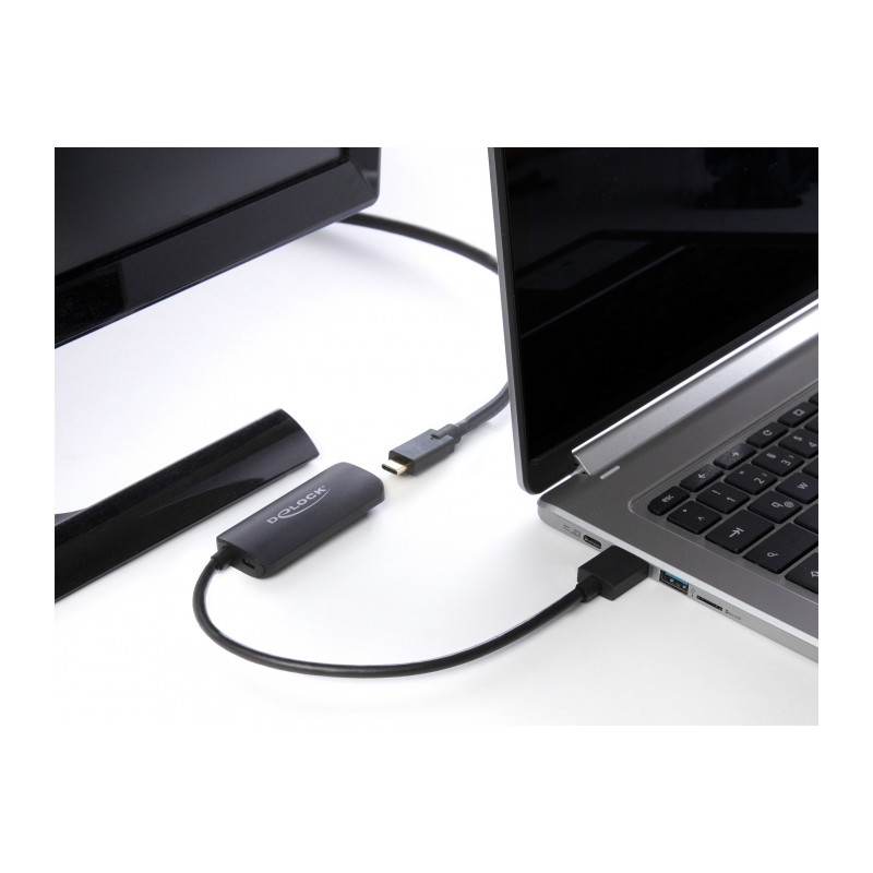 Delock Adapter HDMI-A Stecker zu USB Type-C™ Buchse (DP Alt Mode) 4K 60 Hz
