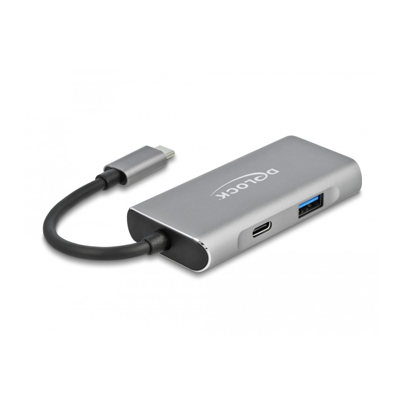 Delock Externer USB 10 Gbps USB Type-C™ Hub mit 3 x USB Typ-A und 1 x USB Type-C™