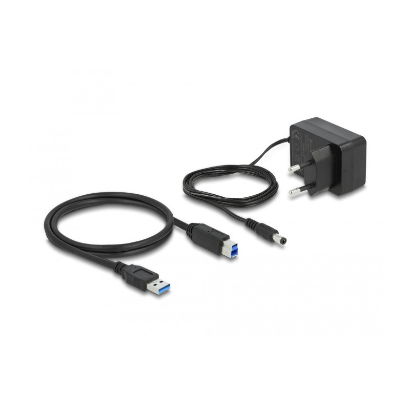 Delock USB 5 Gbps Hub mit 4 Ports + 1 Schnellladeport mit Schalter und Beleuchtung