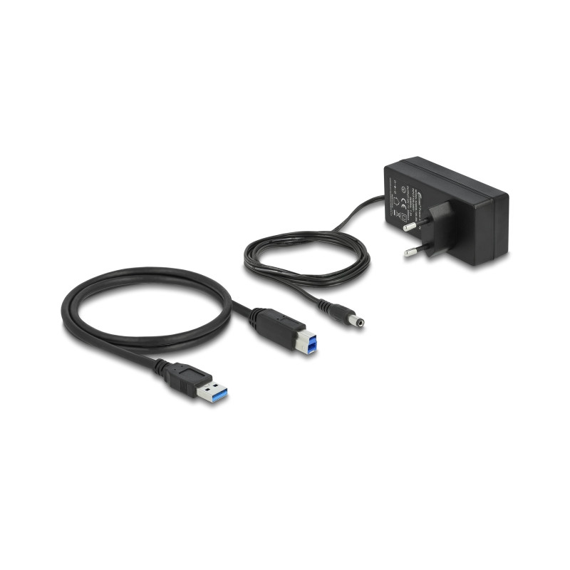 Delock USB 5 Gbps Hub mit 4 Ports + 1 Schnellladeport + 1 USB-C™ PD 3.0 Port mit Schalter und Beleuchtung