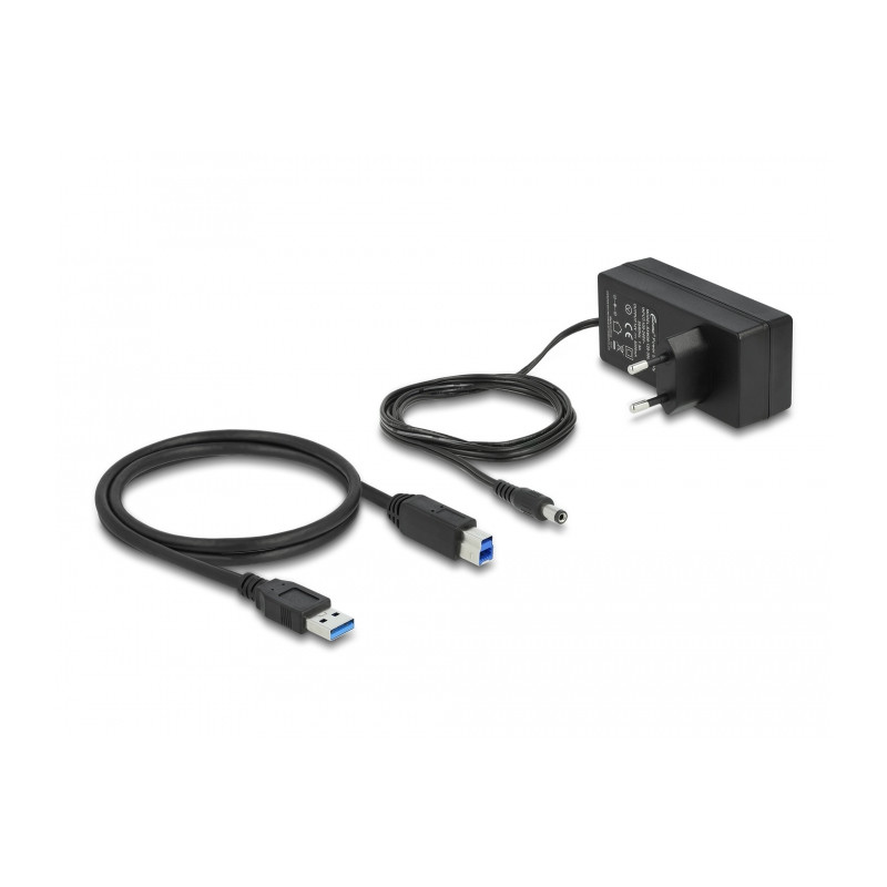 Delock USB 5 Gbps Hub mit 7 Ports + 1 Schnellladeport + 1 USB-C™ PD 3.0 Port mit Schalter und Beleuchtung