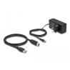 Delock USB 5 Gbps Hub mit 7 Ports + 1 Schnellladeport + 1 USB-C™ PD 3.0 Port mit Schalter und Beleuchtung
