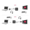 Delock HDMI Audio Extractor 4K 60 Hz kompakt