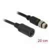 Navilock Anschlusskabel M8 6 Pin Stecker wasserdicht - MD6 Buchse RS-232 0,2 m