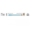 Delock Adapter USB 2.0 Typ-A Stecker - 1 x Seriell RS-232 RJ45 Stecker 3,0 m blau