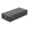 Delock Externer Industrie Hub 4 x USB 5 Gbps Typ-A mit 20 kV ESD Schutz