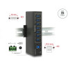Delock Externer Industrie Hub 7 x USB 3.0 Typ-A mit 20 kV ESD Schutz
