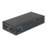 Delock Externer Industrie Hub 7 x USB 3.0 Typ-A mit 20 kV ESD Schutz