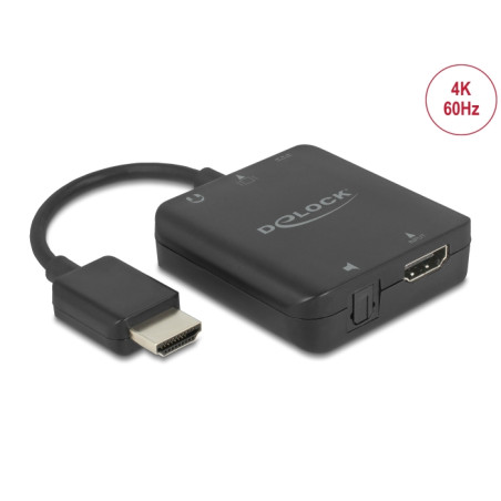 Delock HDMI Audio Extractor 4K 60 Hz kompakt