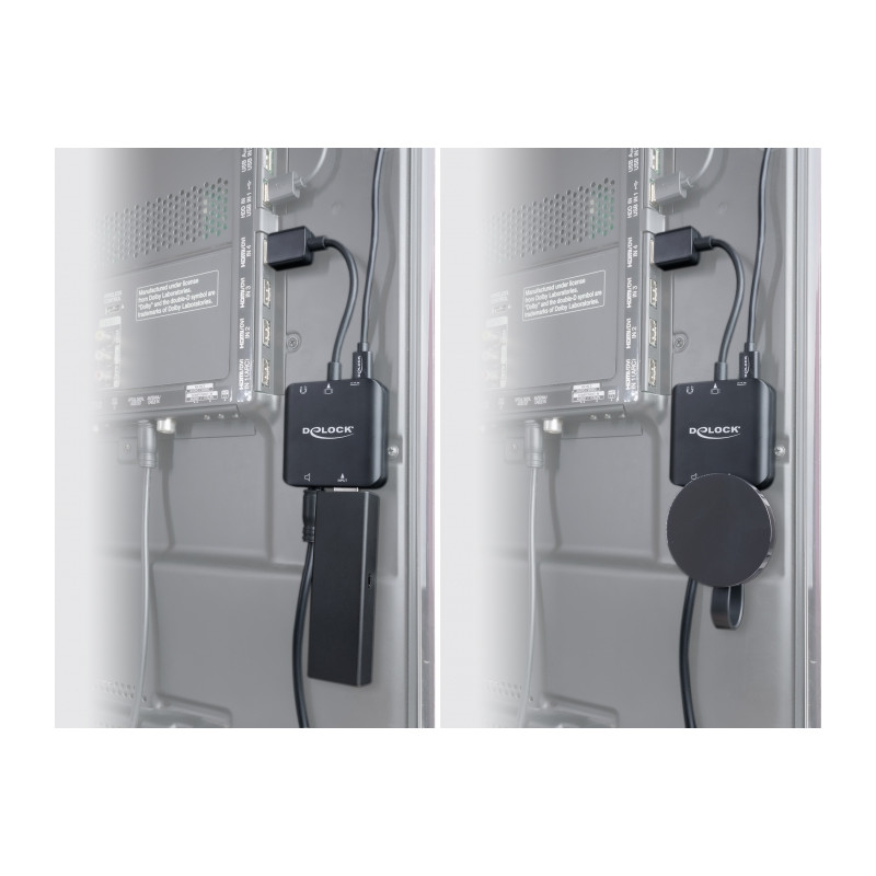 Delock HDMI Audio Extractor 4K 60 Hz kompakt