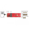 Delock Konverter M.2 Key M Stecker - M.2 Key E Slot für USB und PCIe Module