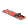 Delock Konverter M.2 Key M Stecker - M.2 Key E Slot für USB und PCIe Module