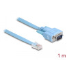 Delock Adapter RS-232 DB9 Stecker zu 1 x Seriell RS-232 RJ45 Stecker 1 m