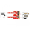 Delock Konverter Mini PCIe - M.2 Key B Slot + Micro SIM Slot