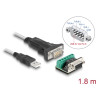 Delock Adapter USB 2.0 Typ-A zu 1 x Seriell RS-422/485 Stecker mit 6 Pin Terminalblock Adapter 5 V 1,8 m